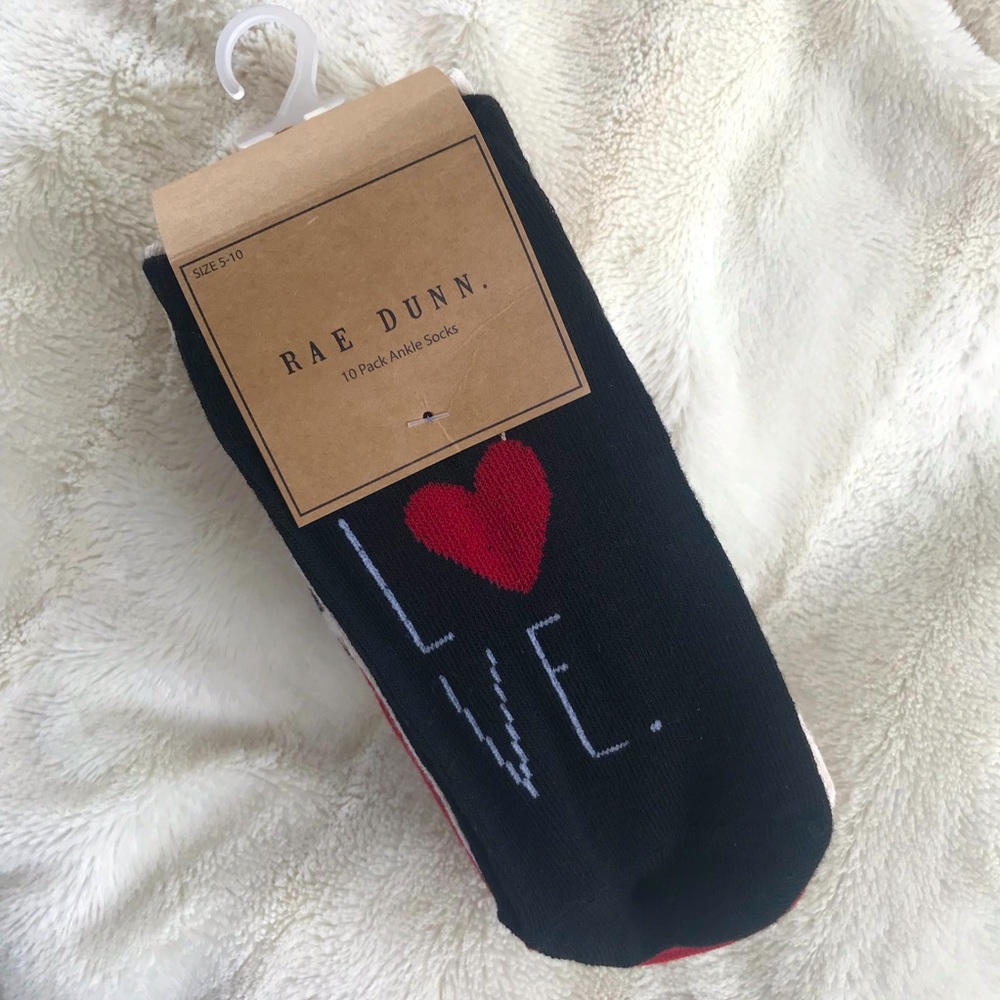 Rae Dunn Ankle Socks - 10 Pack
